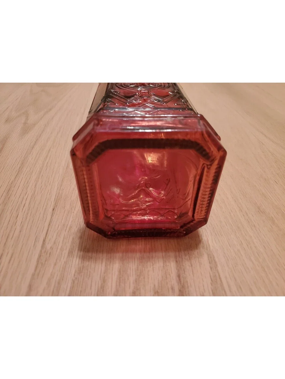 Vintage Pink Glass Decorative Bottle